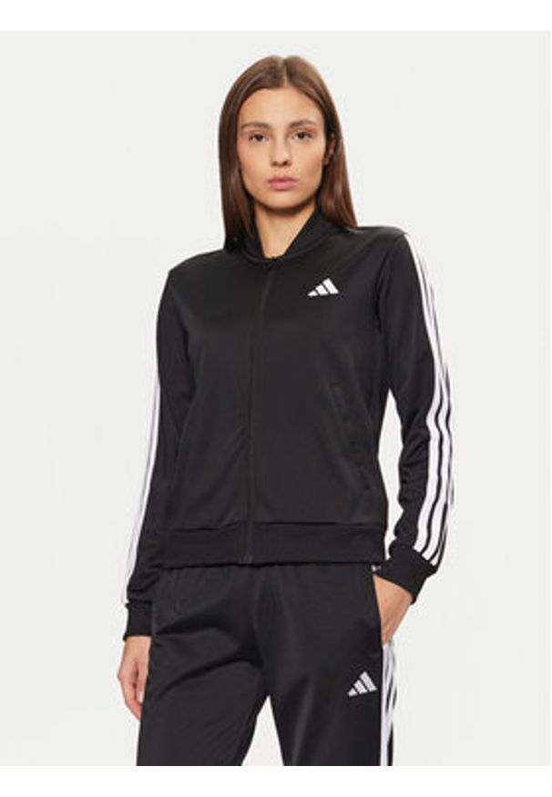 Adidas - adidas Dres Essentials 3-Stripes JD5434 Czarny Regular Fit. Kolor: czarny. Materiał: syntetyk