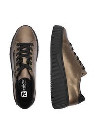 Rieker Sneakersy CEO-N2501-90 Złoty. Kolor: złoty. Materiał: skóra, syntetyk #8