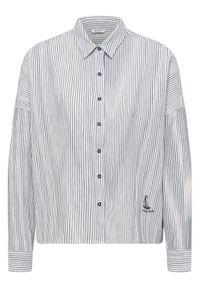 Mustang Koszula Ruby 1016577 Niebieski Loose Fit. Kolor: niebieski. Materiał: bawełna