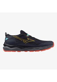 Buty do biegania męskie Mizuno Wave Daichi 9 baritone. Kolor: czarny, pomarańczowy, wielokolorowy. Model: Mizuno Wave. Sport: bieganie