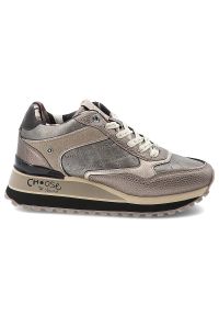 Brązowe Sneakersy Anekke Modne Obuwie Damskie Premium. Okazja: na co dzień. Kolor: brązowy. Materiał: materiał. Szerokość cholewki: normalna. Wzór: napisy. Styl: casual