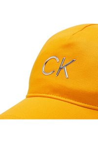 Calvin Klein Czapka z daszkiem Re-Lock K60K609168 Pomarańczowy. Kolor: pomarańczowy. Materiał: materiał #4