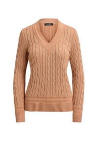 Lauren Ralph Lauren - LAUREN RALPH LAUREN Sweter Meren 200888795012 Różowy Regular Fit. Kolor: różowy. Materiał: wiskoza #3