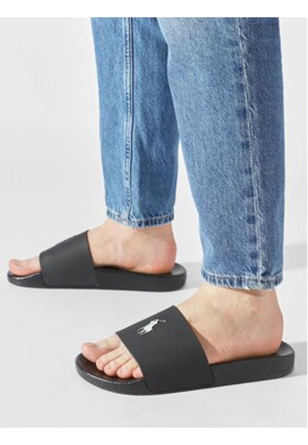 Polo Ralph Lauren Klapki 809852071011 Czarny. Kolor: czarny. Materiał: syntetyk