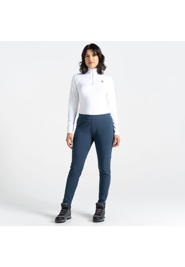 DARE 2B - Damskie legginsy sportowe Melodic II. Kolor: niebieski. Materiał: softshell, materiał. Sezon: lato. Sport: turystyka piesza
