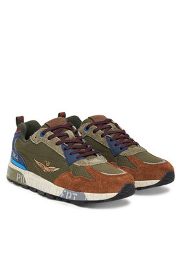 Aeronautica Militare Sneakersy 252SC0276UCT03546 Zielony. Kolor: zielony. Materiał: materiał