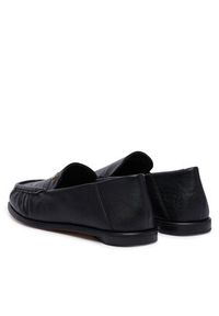 TOMMY HILFIGER - Tommy Hilfiger Lordsy Leather Ruched Toe Loafers FW0FW09250 Czarny. Kolor: czarny. Materiał: skóra #4