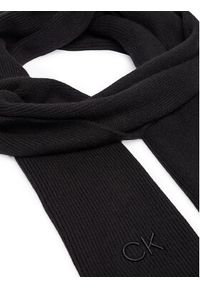 Calvin Klein Szalik Embroidery Fine K60K612601 Czarny. Kolor: czarny. Materiał: bawełna #3