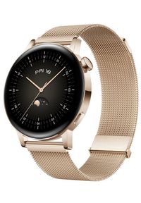 HUAWEI - Smartwatch Huawei Watch GT 3 42mm Elegant. Rodzaj zegarka: smartwatch. Materiał: skóra. Styl: klasyczny, sportowy