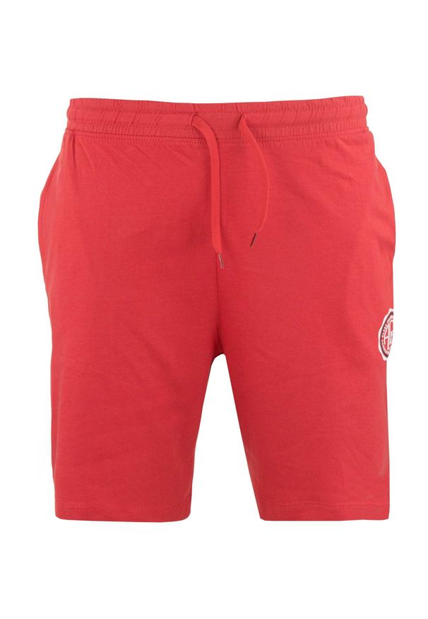 ZFOAM - Nostrano Red Men Shorts - Oddychający i sportowy projekt. Kolor: czerwony, wielokolorowy, różowy. Materiał: bawełna. Długość: krótkie. Sezon: lato