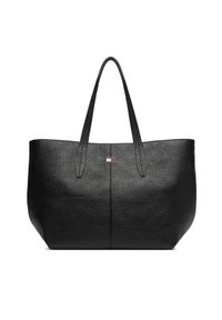 Tommy Jeans Torebka Tjw Slouchy City Tote AW0AW18789 Czarny. Kolor: czarny. Materiał: skórzane #1