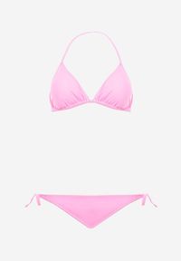 Renee - Różowe Bikini Deineusa. Kolor: różowy. Wzór: gładki, jednolity, aplikacja #5