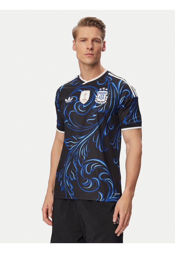 Adidas - adidas Koszulka techniczna Argentina 26 Away Replica JM8395 Czarny Slim Fit. Kolor: czarny. Materiał: syntetyk