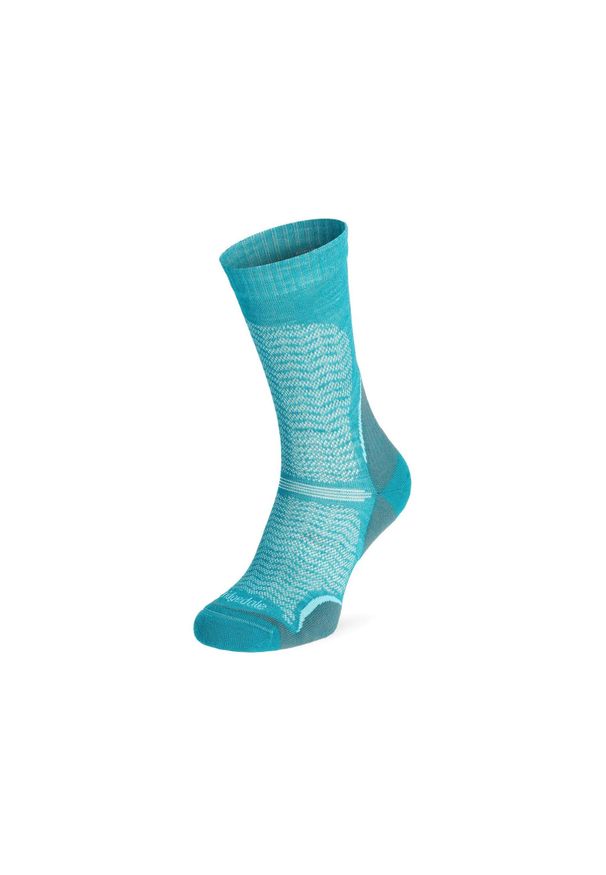 BRIDGEDALE - Skarpety w góry Bridgedale Hike Ultra Lt T2 Merino P Crew - teal. Kolor: zielony. Sport: wspinaczka