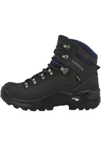 Buty trekkingowe męskie Lowa Renegade Gtx Mid. Wysokość cholewki: za kostkę. Zapięcie: sznurówki. Kolor: szary. Materiał: materiał, syntetyk. Szerokość cholewki: normalna