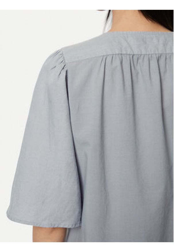 Marc O'Polo Bluzka 403 1305 41115 Niebieski Relaxed Fit. Typ kołnierza: polo. Kolor: niebieski. Materiał: len