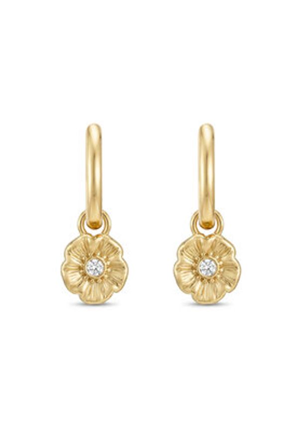 Coach Kolczyki 37546481 Złoty. Materiał: metalowe. Kolor: złoty