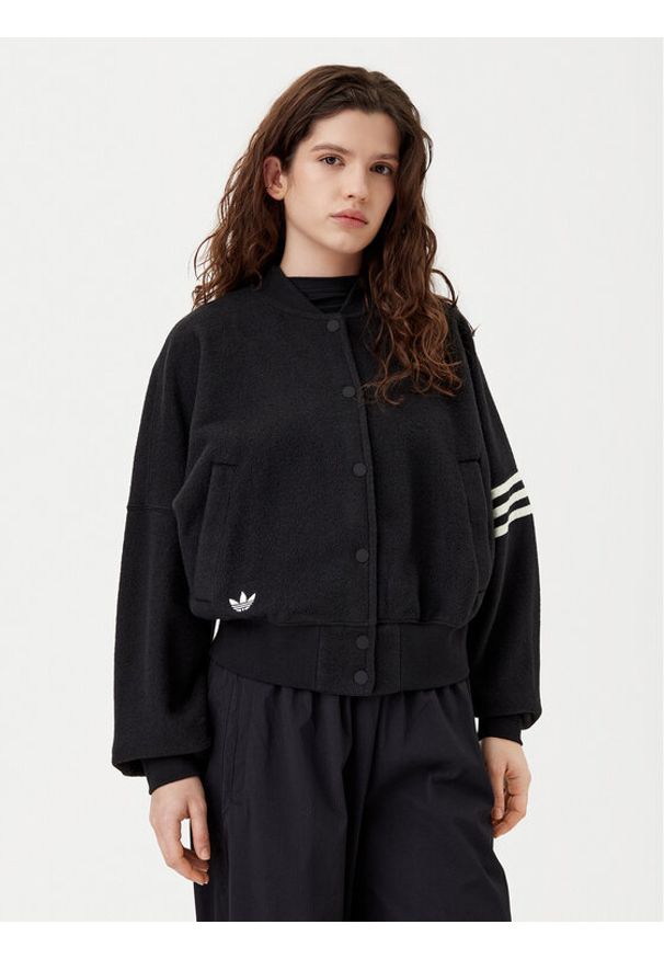Adidas - adidas Bluza Neuclassics JI8525 Czarny Loose Fit. Kolor: czarny. Materiał: syntetyk, bawełna