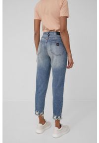 Armani Exchange jeansy damskie. Stan: podwyższony. Kolor: niebieski #3