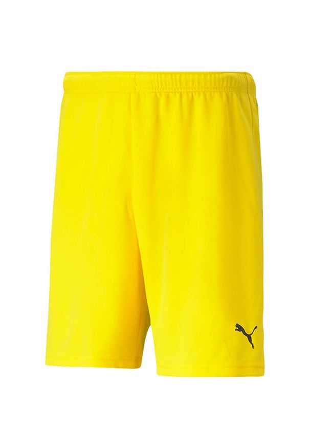 Spodenki do piłki nożnej męskie Puma team RISE Short. Kolor: żółty, wielokolorowy, czarny. Sport: piłka nożna
