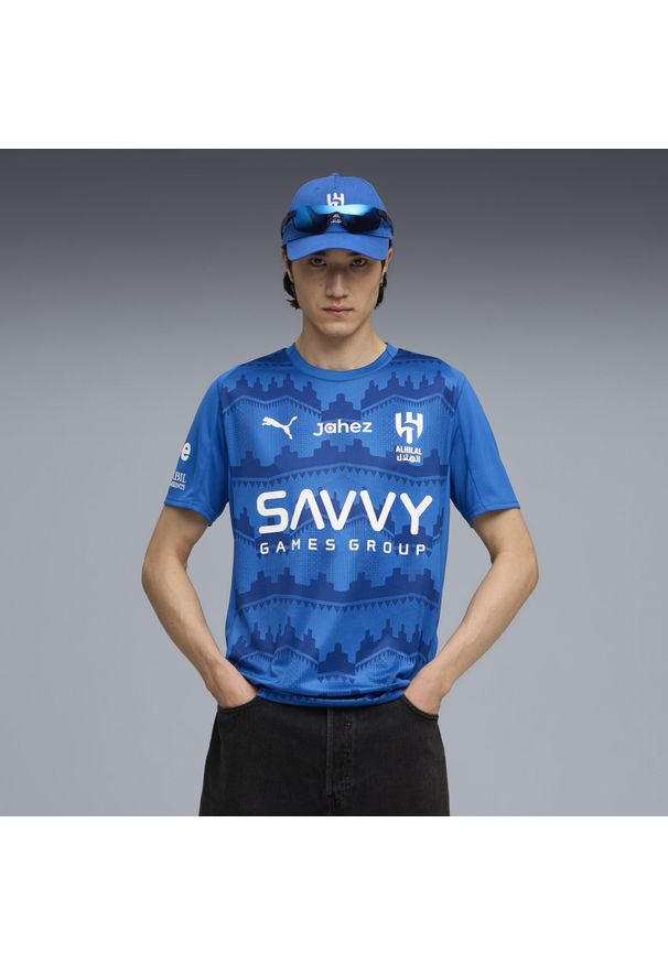 Puma - Męska koszulka domowa Al-Hilal SFC 25/26 PUMA Blue Intense Blazing. Kolor: niebieski. Wzór: aplikacja. Sport: piłka nożna