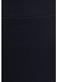 Calvin Klein Jeans Legginsy damskie kolor czarny gładkie. Kolor: czarny. Materiał: bawełna, dzianina. Wzór: gładki #4