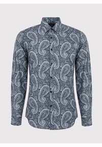 Pako Lorente - PAKO LORENTE – Męska czarna koszula we wzór paisley. Kolor: czarny. Materiał: bawełna. Wzór: paisley #6