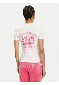 Juicy Couture T-Shirt La Beach JCWCT125319 Biały Regular Fit. Kolor: biały. Materiał: bawełna #4