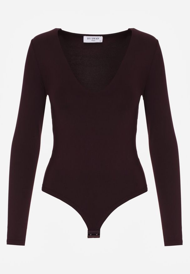 Renee - Fioletowe Body z Długimi Rękawami z Wiskozą Zaithria. Okazja: na co dzień. Kolor: fioletowy. Materiał: wiskoza. Długość rękawa: długi rękaw. Długość: długie. Styl: casual, elegancki