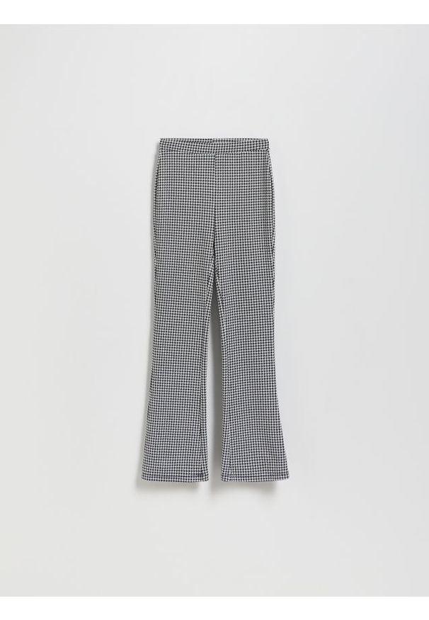 Reserved - Dzianinowe spodnie z wiskozą - wielobarwny. Materiał: dzianina, wiskoza