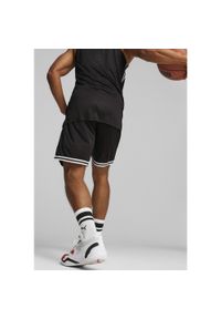 Puma - Męskie szorty do koszykówki Hoops Team PUMA Black. Kolor: czarny. Sport: koszykówka