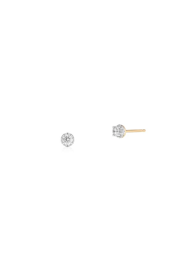 W.KRUK Wyjątkowe Złote Kolczyki - złoto 585, Brylant 0,37ct - ZCG/KB+995K. Materiał: złote. Kolor: złoty. Kamień szlachetny: brylant