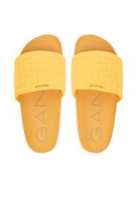 GANT - Gant Klapki 30507939 Żółty. Kolor: żółty. Materiał: materiał #6