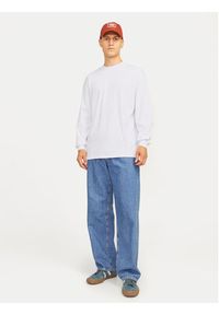 Jack & Jones Longsleeve Urban Edge 12256422 Biały Loose Fit. Kolor: biały. Materiał: bawełna. Długość rękawa: długi rękaw #5