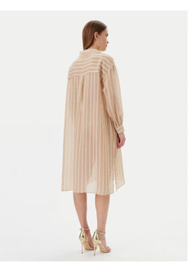 LOLA CASADEMUNT Koszula LS2515045 Beżowy Relaxed Fit. Kolor: beżowy. Materiał: lyocell