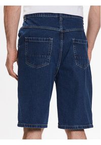 Brave Soul Szorty jeansowe MSRT-BURROWMB Granatowy Regular Fit. Kolor: niebieski. Materiał: bawełna