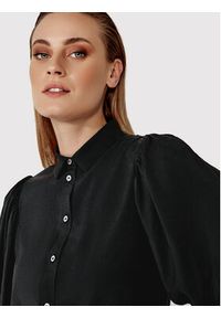 Simple Koszula KOD001 Czarny Regular Fit. Kolor: czarny. Materiał: wiskoza #3