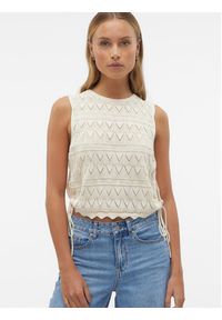 Vero Moda Top Bali 10302924 Écru Regular Fit. Materiał: bawełna #4