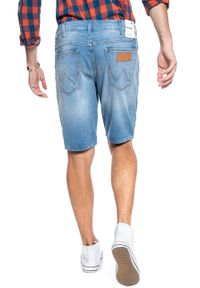 Wrangler - MĘSKIE SZORTY JEANSOWE WRANGLER 5 PKT SHORT RAVE CAVE W14CQ380S. Materiał: jeans #8