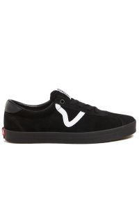 Buty męskie Vans Sport Low VN000CQRBKA1 - czarne. Zapięcie: pasek. Kolor: czarny. Materiał: zamsz, skóra, guma. Szerokość cholewki: normalna. Sezon: lato