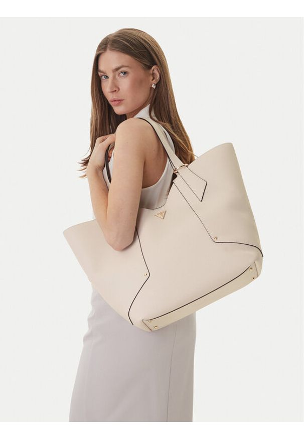 Guess Torebka Darcy HWBG99 14240 Beżowy. Kolor: beżowy. Materiał: skórzane