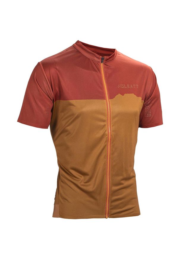 LEATT - Koszulka rowerowa męska Leatt Jersey MTB Trail 3.0. Kolor: czerwony. Materiał: jersey