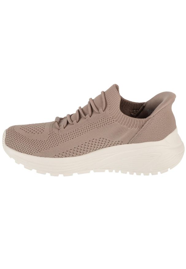 skechers - Buty sportowe Sneakersy damskie, Slip-Ins: Bobs Sparrow 2.0 - Lucky Run. Kolor: beżowy. Sport: bieganie