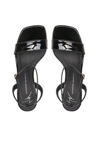 Giuseppe Zanotti - GIUSEPPE ZANOTTI Sandały E200103 001 Czarny. Kolor: czarny. Materiał: skóra, lakier #4