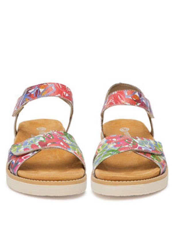 Remonte Sandały D2049-90 Czerwony. Kolor: czerwony. Materiał: skóra, syntetyk