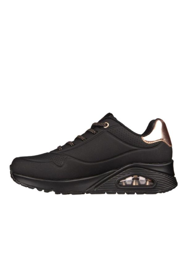 skechers - Buty do chodzenia damskie Skechers Uno Golden Air. Zapięcie: sznurówki. Kolor: czarny, żółty, wielokolorowy. Materiał: guma, syntetyk, materiał. Szerokość cholewki: normalna. Sport: turystyka piesza