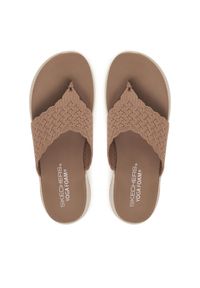 skechers - Skechers Japonki Ultra Flex 3.0 119971/MOC Beżowy. Kolor: beżowy. Materiał: materiał #1