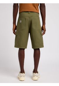 Lee - LEE MĘSKIE SZORTY MATERIAŁOWE LEE CARGO SHORT OLIVE GREEN 112349193. Materiał: materiał #3
