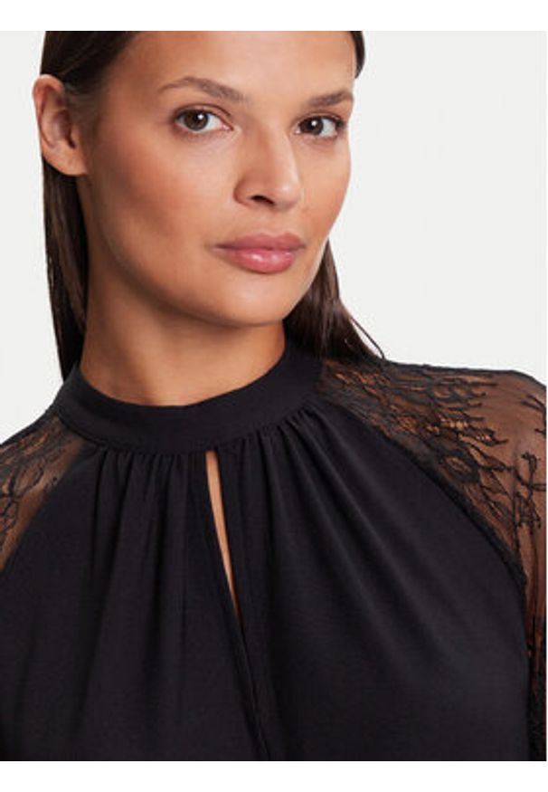 Vero Moda Bluzka Milla 10334620 Czarny Loose Fit. Kolor: czarny. Materiał: syntetyk