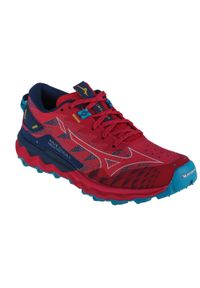 Buty Mizuno Wave Daichi 7 W J1GK227141. Zapięcie: sznurówki. Kolor: czerwony, wielokolorowy, niebieski. Materiał: guma, materiał, tkanina, syntetyk. Szerokość cholewki: normalna. Model: Mizuno Wave
